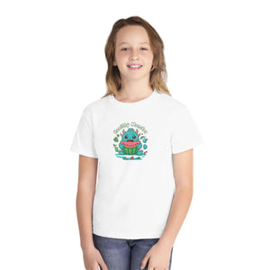 Soft Cotton Youth Tee - Monster Eats Watermelon - Dipaliz - T-shirts