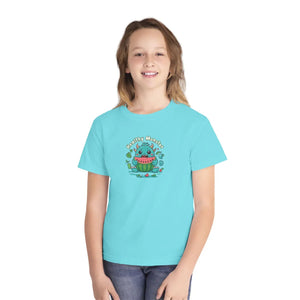 Soft Cotton Youth Tee - Monster Eats Watermelon - Dipaliz - T-shirts
