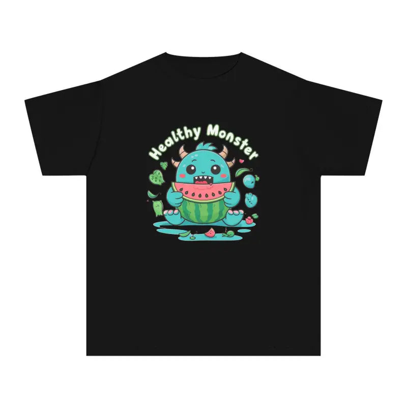 Cute Monster Eats Watermelon Tee for Tiny Tornadoes - Kids Clothes