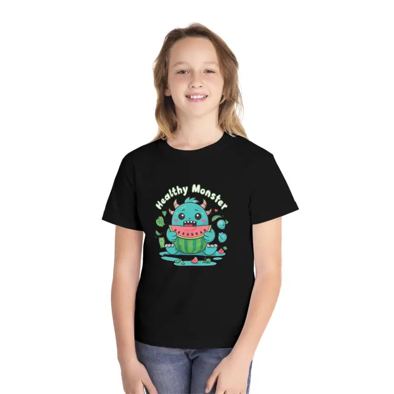 Cute Monster Eats Watermelon Tee for Tiny Tornadoes - Kids Clothes