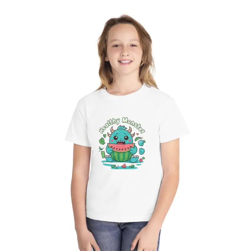 Cute Monster Eats Watermelon Tee for Tiny Tornadoes - Kids Clothes