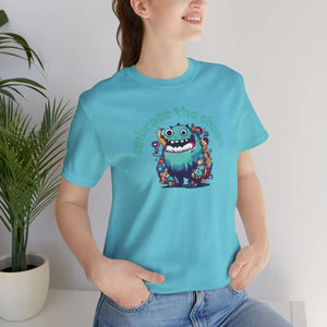 Cute Monster Cotton Tee - Soft Jersey Short Sleeve - Dipaliz - T-shirts - s