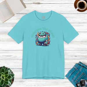Cute Monster Cotton Tee - Soft Jersey Short Sleeve - Dipaliz - T-shirts - s