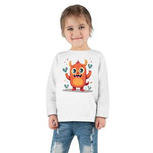 Adorable Toddler Long Sleeve Tee Super Soft Fabric - Dipaliz - 2t / White - T-shirts
