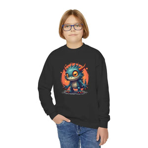 Cute Monster Youth Crewneck - Stylish Kids Sweatshirt - Dipaliz - Sweatshirts