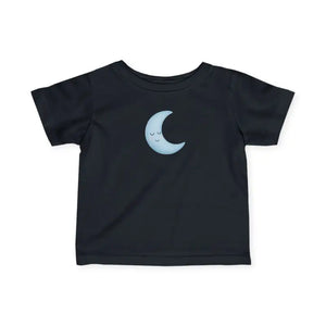 Moon Infant Tee - Cute Comfy Toddler Outfit - Dipaliz - Black / 6m - Baby & Clothing