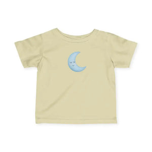Moon Infant Tee - Cute Comfy Toddler Outfit - Dipaliz - Natural / 6m - Baby & Clothing