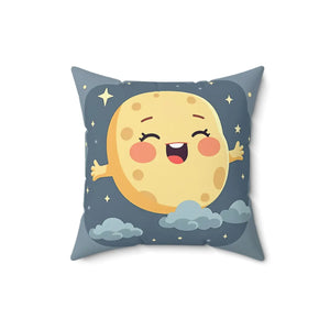 Stars Pillow – Cute Moon Polyester Cushion - Dipaliz - Throw Pillows