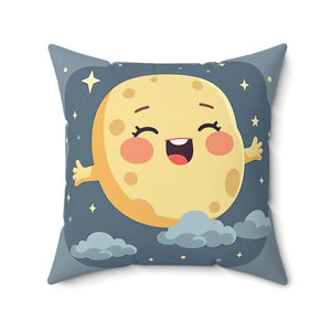 Stars Pillow – Cute Moon Polyester Cushion - Dipaliz - Throw Pillows