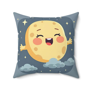 Stars Pillow – Cute Moon Polyester Cushion - Dipaliz - Throw Pillows