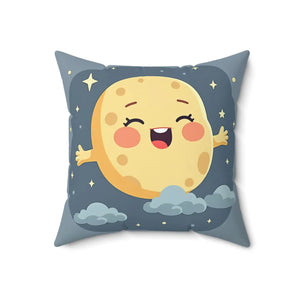 Stars Pillow – Cute Moon Polyester Cushion - Dipaliz - Throw Pillows