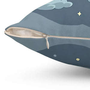 Stars Pillow – Cute Moon Polyester Cushion - Dipaliz - Throw Pillows