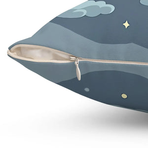 Stars Pillow – Cute Moon Polyester Cushion - Dipaliz - Throw Pillows