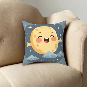 Stars Pillow – Cute Moon Polyester Cushion - Dipaliz - Throw Pillows