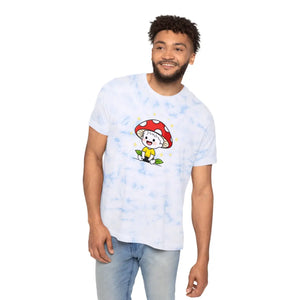 Cute Mushroom Kid Tie-dye Cotton Tee - Dipaliz - T-shirts