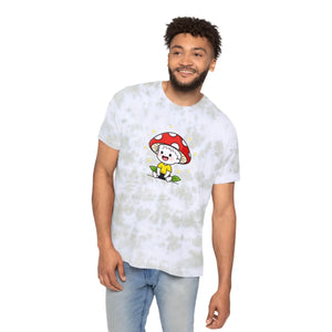 Cute Mushroom Kid Tie-dye Cotton Tee - Dipaliz - T-shirts