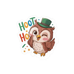 Cute Owl Kiss-cut Vinyl Decals - Playful Home Decor Art - Dipaliz - 3’’ x 4’’ / Satin