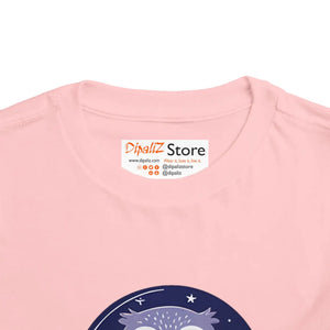 Cute Owl Toddler Short Sleeve Tee - Book Lovers - Dipaliz - T-shirts - 2t