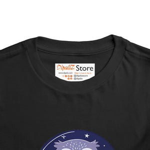 Cute Owl Toddler Short Sleeve Tee - Book Lovers - Dipaliz - T-shirts - 2t
