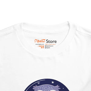 Cute Owl Toddler Short Sleeve Tee - Book Lovers - Dipaliz - T-shirts - 2t