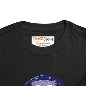 Cute Owl Toddler Short Sleeve Tee for Book Lovers - Dipaliz - T-shirts