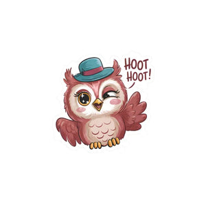 Cute Owl Vinyl Decals in Vibrant Colors - Dipaliz - 4’’ x 6’’ / Kiss-cut / Satin - Decorative Stickers