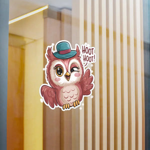 Cute Owl Vinyl Decals - Vibrant Colors Laptop Stickers - Dipaliz - Decorative