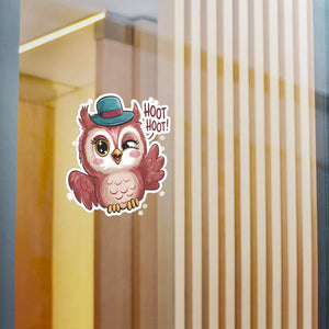 Cute Owl Vinyl Decals - Vibrant Colors Laptop Stickers - Dipaliz - Decorative