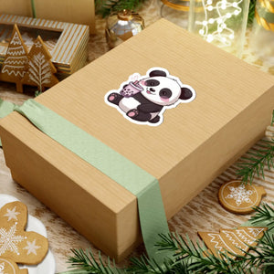 Cute Panda Bubble Tea Sticker - Vibrant Paper - Dipaliz - Decorative Stickers