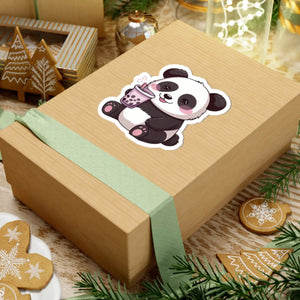 Cute Panda Bubble Tea Sticker - Vibrant Paper - Dipaliz - Decorative Stickers