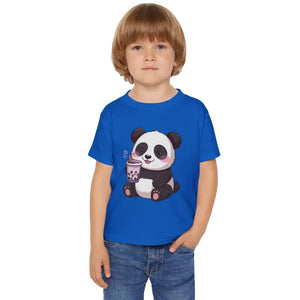 Cute Panda Toddler Tee with Adorable Drink Design - Dipaliz - T-shirts