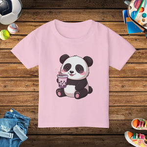 Cute Panda Toddler Tee - Adorable Drink Design - Dipaliz - T-shirts - 2t