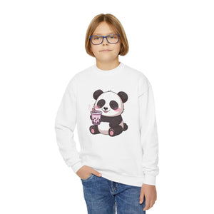 Cute Panda Youth Sweatshirt - Cozy Kids Crewneck - Dipaliz - Sweatshirts - Xs