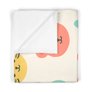 Soft Fleece Baby Blanket – Animal Nursery Throw - Dipaliz - Blankets