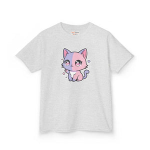 Cute Pastel Kawaii Kitty Kids T‑shirt - T-shirts - s