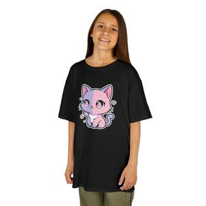 Cute Pastel Kawaii Kitty Kids T‑shirt - T-shirts - s