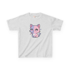 Cute Pastel Kawaii Kitty Kids T‑shirt - T-shirts - s