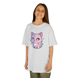 Cute Pastel Kawaii Kitty Kids T‑shirt - T-shirts - s