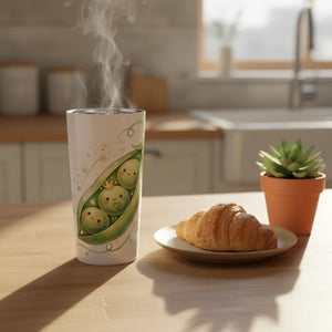 Cute Pea Pod Tumbler – 20oz Stainless Steel - Dipaliz - Tumblers