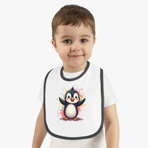 Penguin Tee Bib - Adorable Mealtime Mayhem Fashion - Dipaliz - Bibs