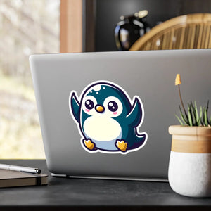 Cute Penguin Kiss-cut Vinyl Decals - Satin Finish - Dipaliz - Decorative Stickers