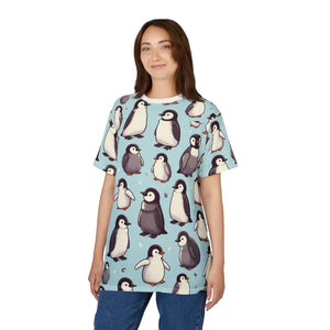 Cute Penguin Unisex Tee - Animal Lovers Casual Wear - Dipaliz - T-shirts