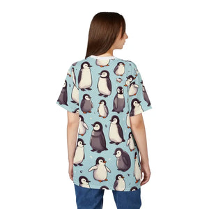Cute Penguin Unisex Tee - Animal Lovers Casual Wear - Dipaliz - T-shirts