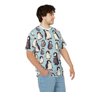 Cute Penguin Unisex Tee - Animal Lovers Casual Wear - Dipaliz - White Stitching / 4 Oz. / s - T-shirts