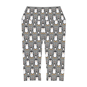 Chic Cute Penguins Yoga Capri Leggings - Activewear - Dipaliz
