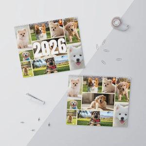 Wall Calendars - Cute Pet Dogs 2026 - Dipaliz