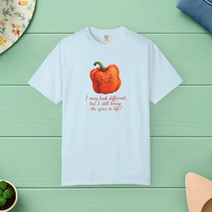 Cute Pumpkin Tee - Cozy Harvest Autumn Vibes - Dipaliz - Chambray / s - T-shirts