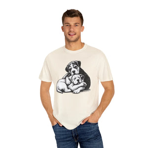 Cute Puppy Love Unisex Garment-dyed T-shirt - Dipaliz - T-shirts
