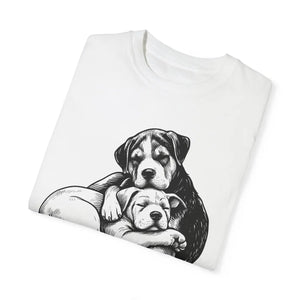 Cute Puppy Love Unisex Garment-dyed T-shirt - Dipaliz - T-shirts