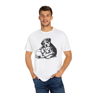 Cute Puppy Love Unisex Garment-dyed T-shirt - Dipaliz - T-shirts